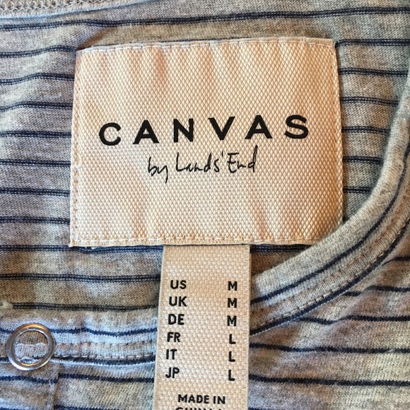 Lands End Canvas Henley - Picture 2 of 3